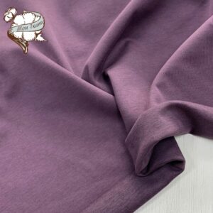 Трикотаж Дабл фейс, цв. фиолет (интерлочное плетение)