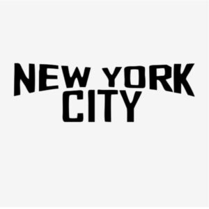 Термотрансфер Нью-Йорк Сити черный 23х10см