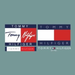 22-22 термотрансфер Два лого Tommy Hilfiger 10*25