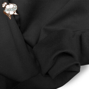 Трикотаж Дабл фейс, цв. черный (интерлочное плетение)