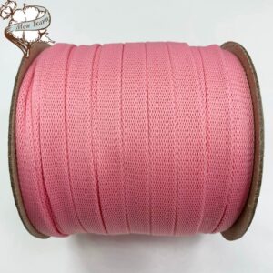 шнур плоский ПЭ, 14 мм Розовый