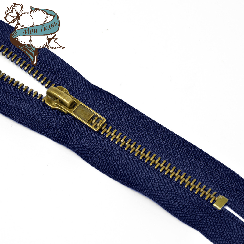 Молния MaxZipper джинсовая антик №5, 18см н/р цв.F330 синий