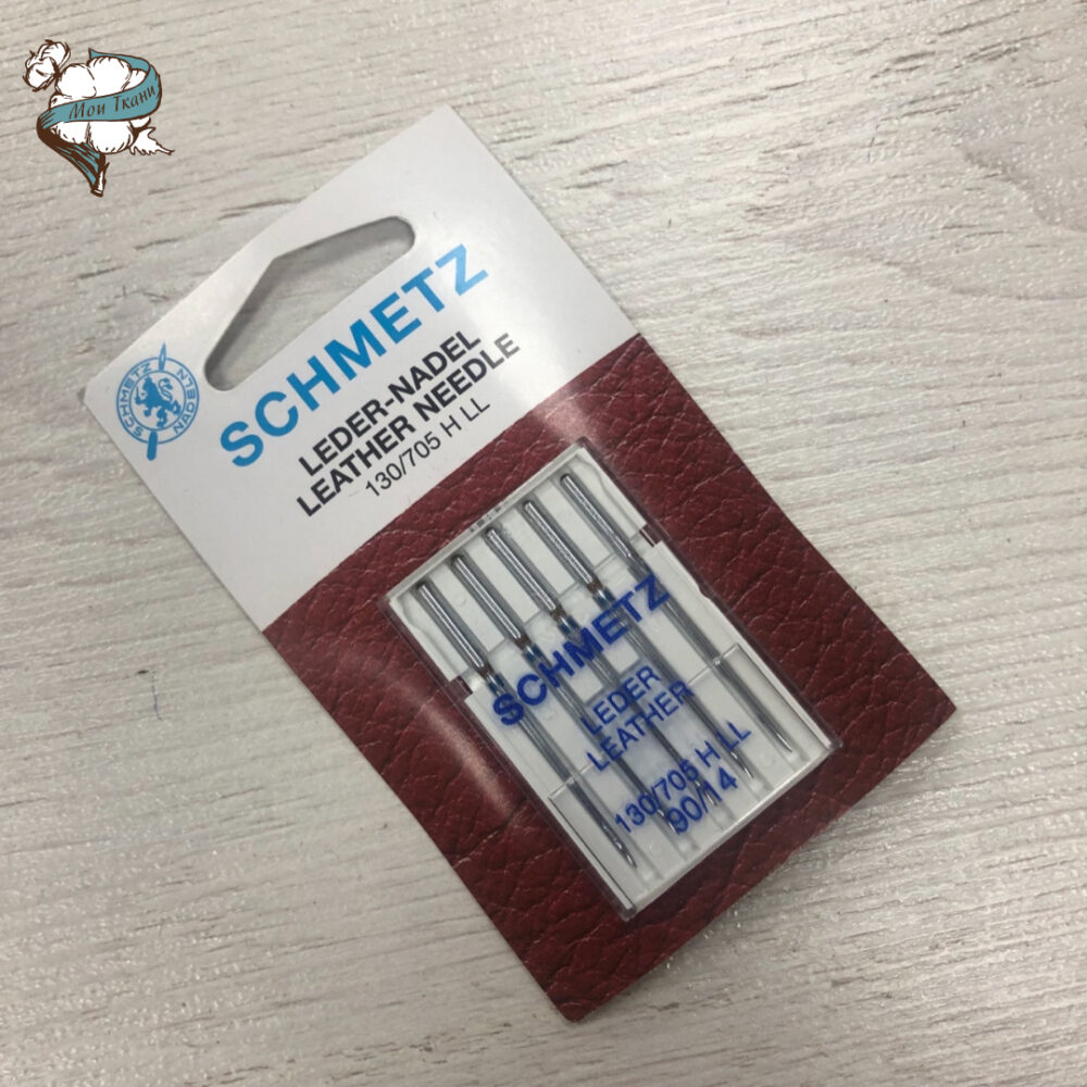 иглы для БШМ Schmetz, для кожи, 130/705H LL №90, уп.5игл