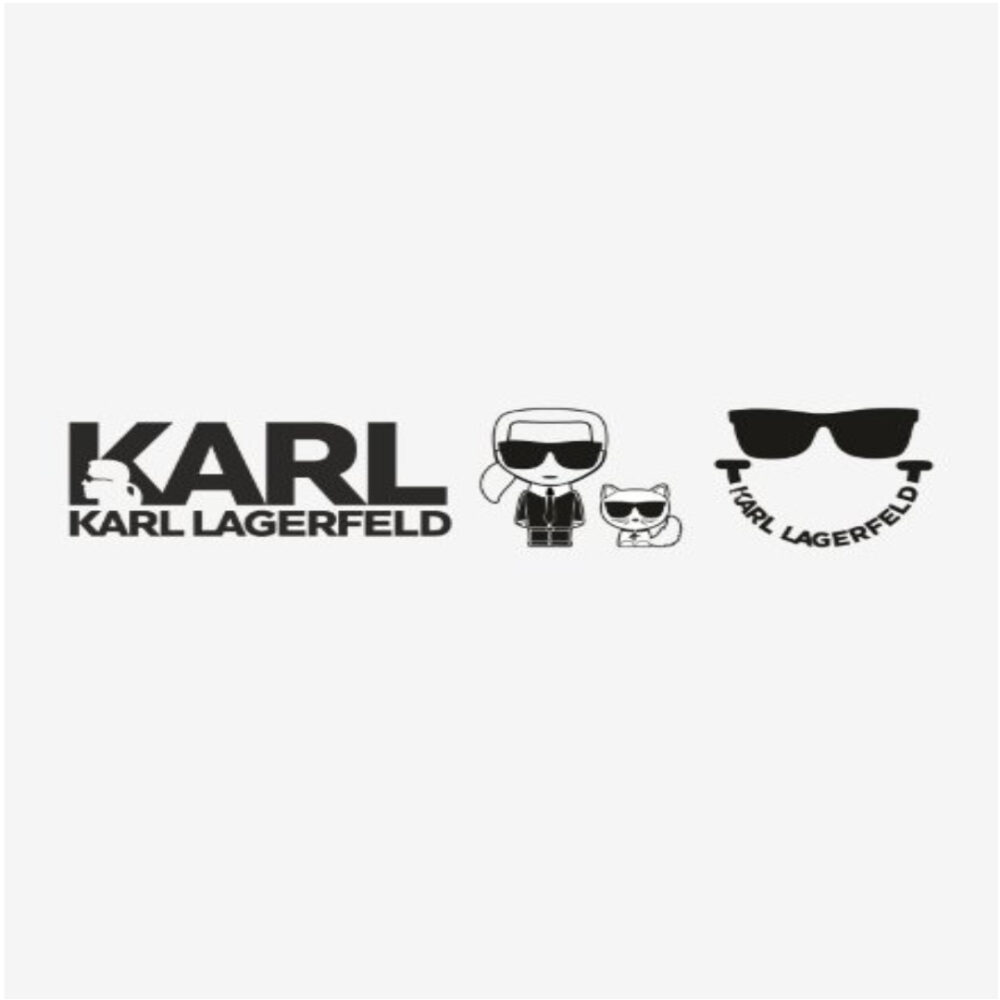 Термотрансфер Лого Карл (KARL LAGERFELD), черный 6х25см