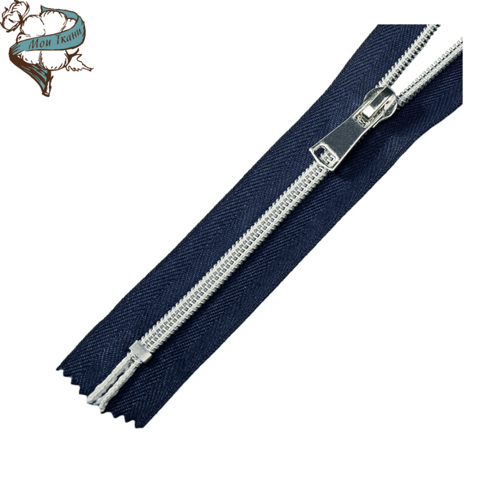 молния MaxZipper спираль №5 декор 18см цв. синий(F330)