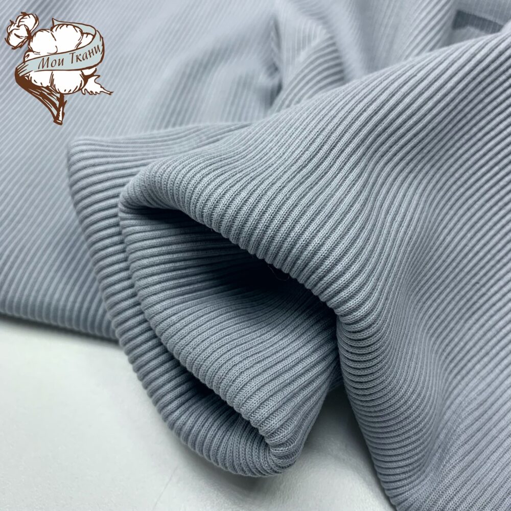 кашкорсе с лайкрой 450-480 г/м2, цв. серебристо-серый (8715)