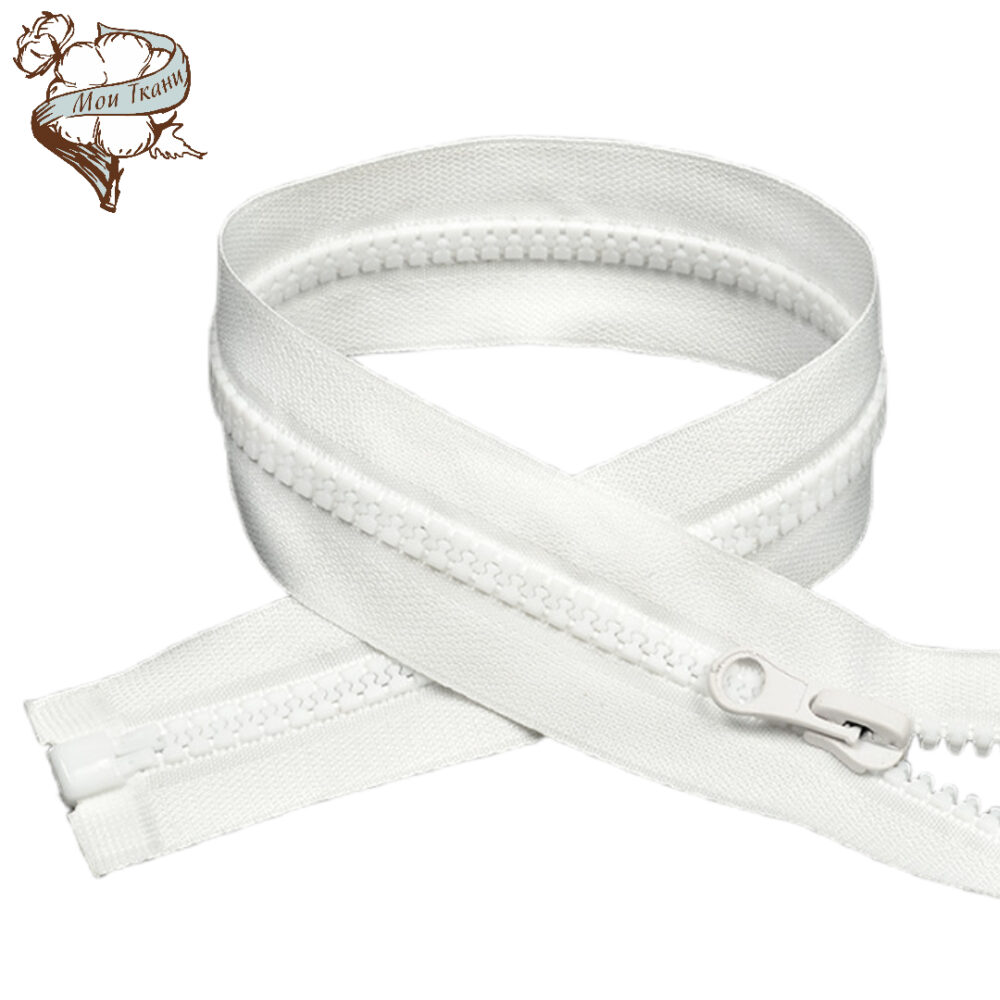 молния MaxZipper трактор №5 1 замок усил звено, 70 см, цв. белый(F101)