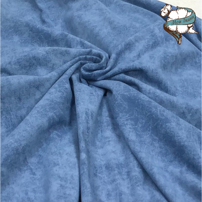 кулирка под варенку, цв. джинс (№10) велюр эффект