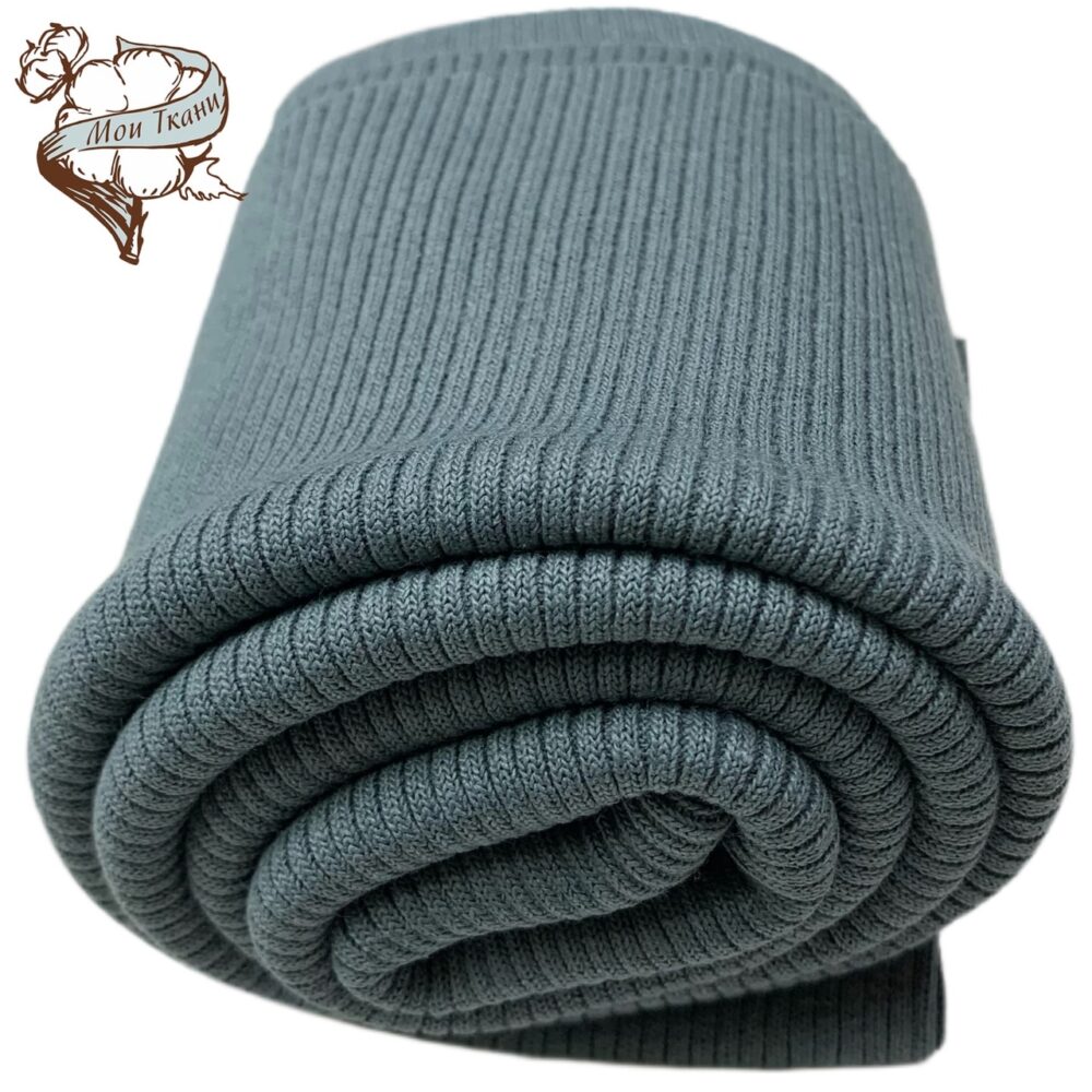 кашкорсе с лайкрой, 400 г/м2, цв. серо-голубой (8125)