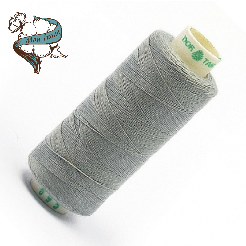 нитка ДОР-ТАК PL 40/2, 400ярд 695 (серый)