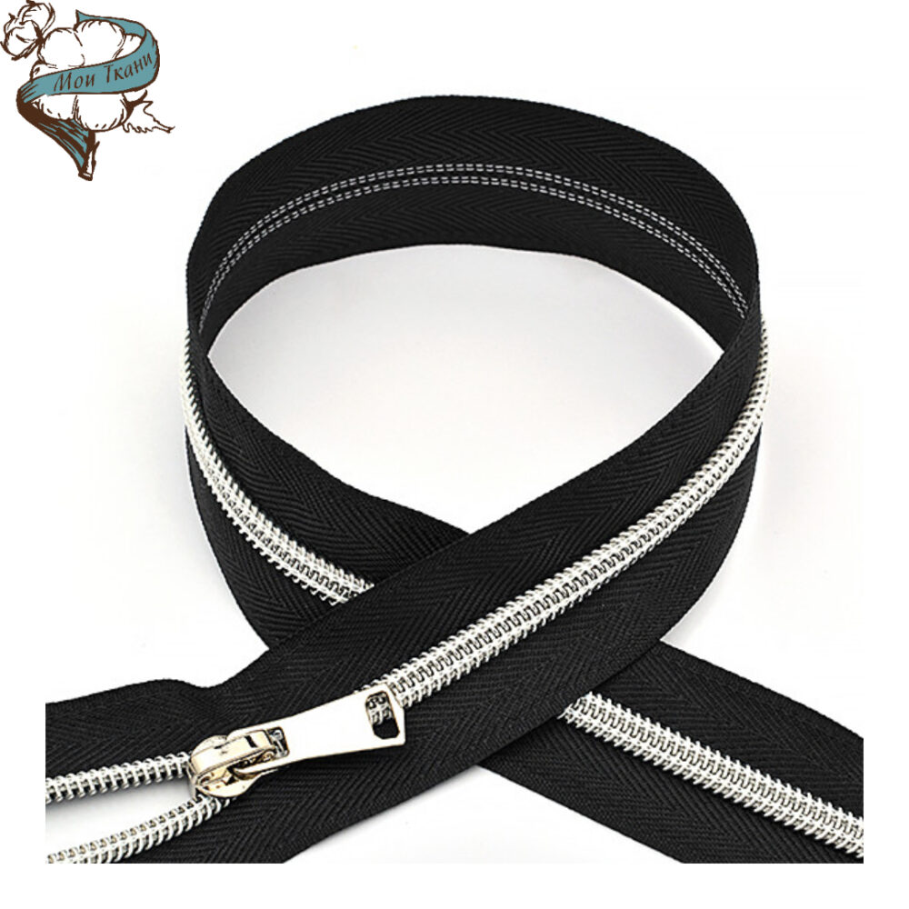 молния MaxZipper спираль №5 декор 80см цв. черный(F322/CEP)