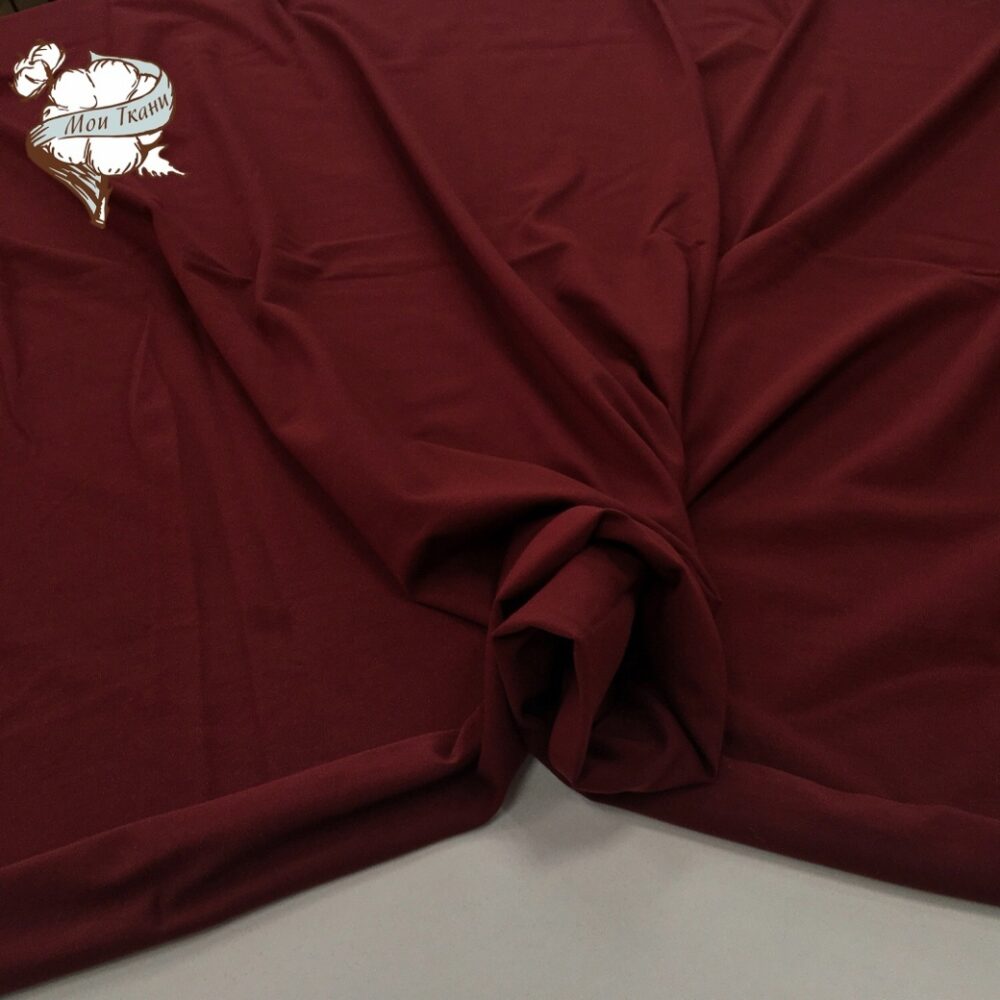 кулирка с лайкрой, цв. марсал