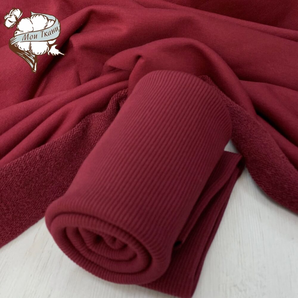 кашкорсе с лайкрой,400-430 г/м2 цв. бордо (9504)