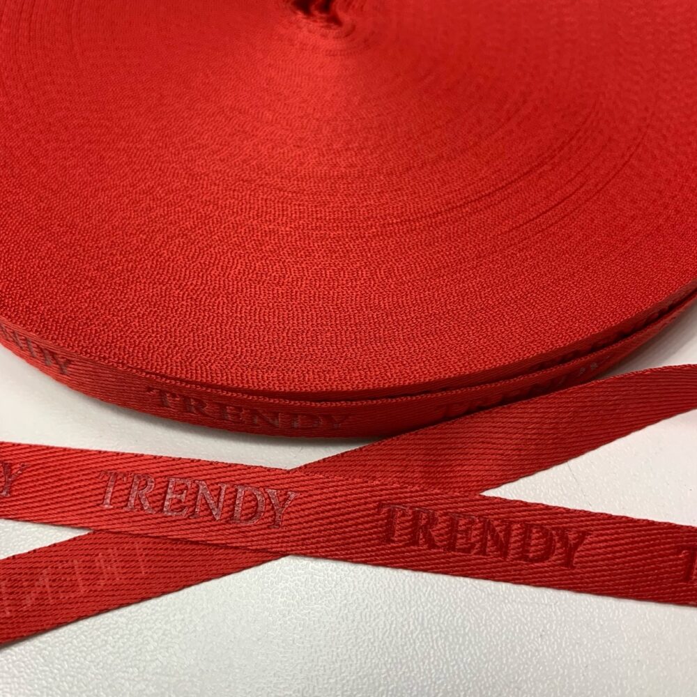 тесьма сутаж тиснение TRENDY 1 см, цв. красный