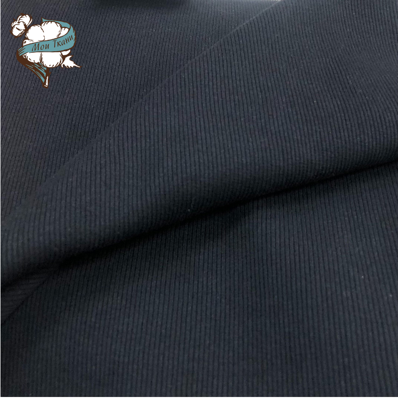 кашкорсе с лайкрой 450-480 г/м2, цв. темно-синий (9097)